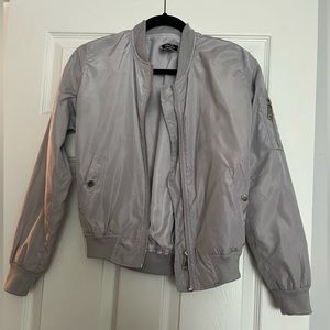 Light Purple/Silver bomber jacket